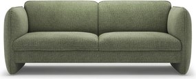 Zielona sofa z tkaniny szenilowej 204 cm Georgia – Micadoni