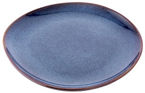 Altom Ceramiczny płytki talerz Reactive Navy Blue25,5 cm