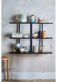 Czarna wielopoziomowa półka 80 cm Vicente – Bloomingville