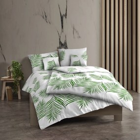 Kvalitex Bawełniana pościel Tropical biała, 140 x220 cm, 70 x 90 cm, 140 x 220 cm, 70 x 90 cm