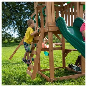 Backyard discovery belmont drewniany plac zabaw 6w1