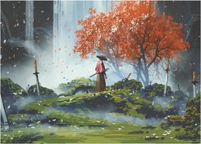 Obraz - Ilustracja przedstawiająca Ogród Mieczy (70x50 cm)
