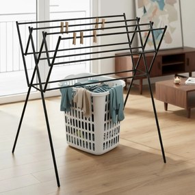 Rozkładana suszarka na pranie HARMEN, trzypoziomowa, 9 m