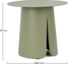 Aluminiowy okrągły stolik ogrodowy ø 45 cm Bryan – Bizzotto