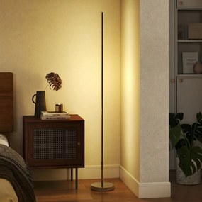 HOMCOM Lampa stojąca LED do salonu z regulowaną temperaturą barwową do sypialni i biura, 20 x 20 x 150 cm | Aosom PL