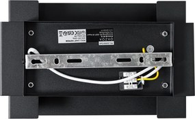 Industrialna lampa ścienna czarna 2-światłowa - Coen