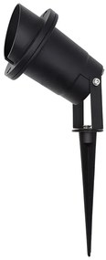 Mały reflektor ogrodowy czarny - N013 P8-H77