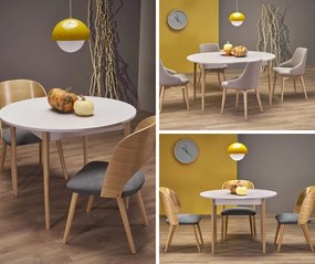 Okrągły stół z funkcją rozkładania Pivot Halmar kaszmir