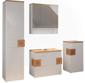 Zestaw mebli łazienkowych biały 70x37x64.5 eden