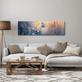 Obraz - Łąka z motylem (170x50 cm)