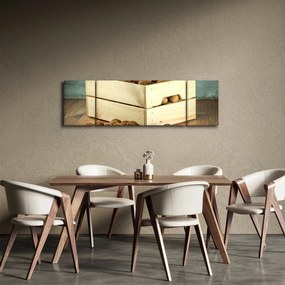 Obraz - Jesienna martwa natura z orzechami (170x50 cm)
