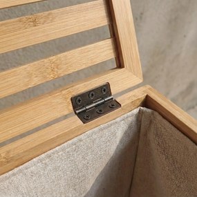 Podwójny kosz na pranie, bambusowy MOA, 90 l