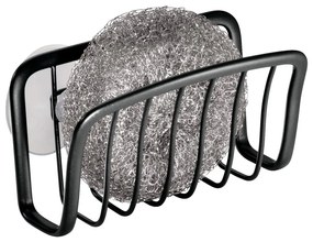 Czarny metalowy uchwyt z przyssawkami iDesign Axis, 6,5x14 cm