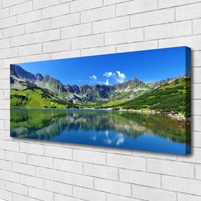 Obraz canvas Spokój Górskiego Jeziora