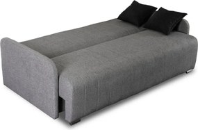 Sofa z Funkcją Spania ASPEN Wersalka Rozkładana Dwuosobowa Szara Nowoczesna do Salonu