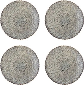 Szare kamionkowe talerze zestaw 4 szt. ø 26,5 cm Katrina – Bloomingville