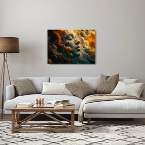 Obraz na szkle - Twarz w kosmosie (70x50 cm)