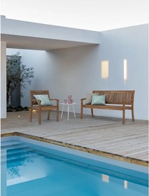 Drewniana ławka ogrodowa w naturalnym kolorze Noemi – Bizzotto