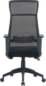 Czarne tapicerowane krzesło biurowe Hoboken – Yes Everyday