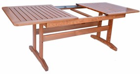 Stół ogrodowy z litego drewna sosnowego 90x160 cm Luisa – Rojaplast