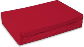 PrzytulneMieszkanie.pl Froté prześcieradło PREMIUM czerwone 180x200 cm