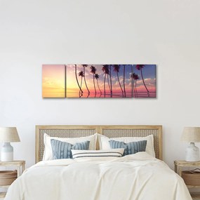 Obraz palm wznoszących się nad powierzchnią (170x50 cm)