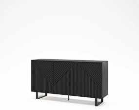 Czarna komoda 151x80x35 cm Peta – Marckeric