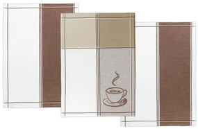 Bellatex Ściereczka kuchenna Espresso, 50 x 70 cm, zestaw 3 szt.