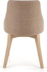 Wygodne krzesło na drewnianych nogach w kolorze dąb sonoma Toledo Halmar
