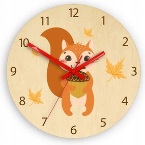 Zegar ścienny cichy do pokoju dziecięcego drewniany nowoczesny dekoracyjny