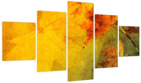 Obraz - Jesienne liście (125x70 cm)