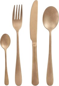 Sztućce ze stali nierdzewnej 16 szt. w kolorze złota Posate Old – Brandani