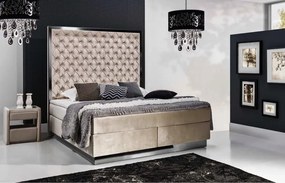 Łóżko kontynentalne 700 ramką metalową - New Elegance