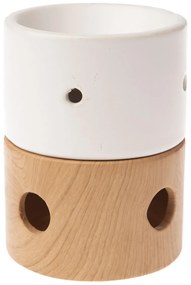 Ceramiczna lampa aromatyczna Alba brązowy, 9 x 11,5 x 9 cm