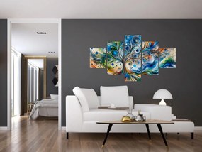 Obraz – Kolorowe energetyczne drzewo (125x70 cm)