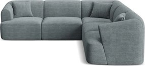 Ciemnoszary sztruksowy narożnik Campi – Cosmopolitan Design