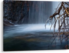 Obraz zimowej laguny (70x50 cm)