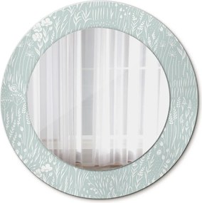 Lustro dekoracyjne okrągłe Kompozycja rysowana ręcznie