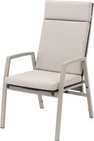 ARCTIC mocca - aluminiowy fotel ogrodowy z poduszką
