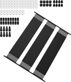 Ogrzewanie Słoneczne SucceBuy, Do Basenów Naziemnych, Wymiary 1235 x 3100 mm, Zestaw 4 Sztuk