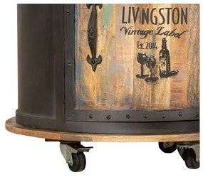 Czarna metalowa szafka na wino liczba butelek 9, 60x85 cm Luni – Interia Home &amp; Living