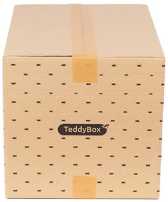 Zestaw 2 beżowych pudełek do przechowywania Compactor Teddy, 42 x 30 cm