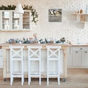 Zegar ścienny Choinka Święta Prezenty Ozdoba