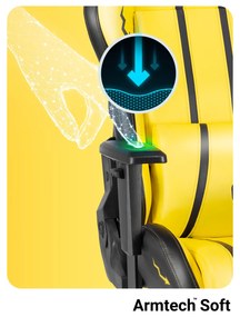 Fotel gamingowy Diablo X-One 2.0 Normal Size, Electric Yellow