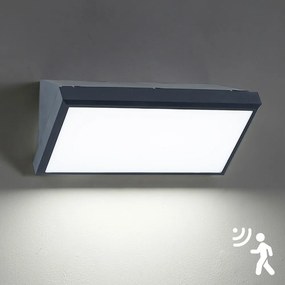 Brilagi - Zewnętrzny kinkiet LED z czujnikiem TRIANGLE LED/20W/230V antracyt