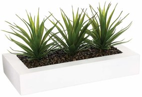 Sztuczne kwiaty w doniczce, aloes