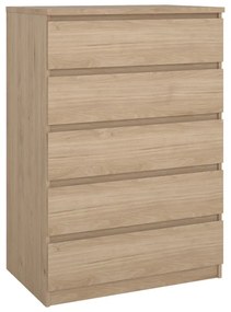 Komoda w dekorze dębu w naturalnym kolorze 77x111x50 cm Naia – Tvilum