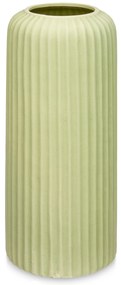 Wazon ceramiczny w paski, zielony, wys. 40 cm