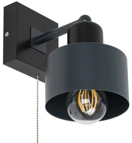 Antracytowo-czarny kinkiet LED SHWD-AN10x10SC jednopunktowy z litego d