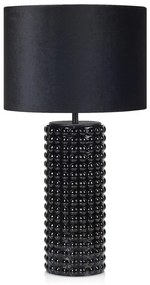 Czarna lampa stołowa Markslöjd Proud, ø 34 cm